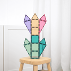 Connetix - Pastel Mini Pack, Contenant 32 Pièces-Idée cadeau pour les garçons, les filles et les enfants de 3 ans et plus qui cherchent une introduction au jeu magnétique ou un complément à une collection existante