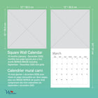 Wyman Publishing - 2026 Renards Par Canadian Geographic Officiel Calendrier mural Suspendu Mensuel - 30,5 cm l x 61 cm H - Anglais-Écologique à la Wyman - Fabriqué avec des matériaux durables, notamment du papier certifié par le Forest Stewardship Council et de l'encre de soja