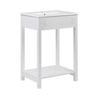 Modway - Altura 24" Vanette de salle de bain - Blanc blanc-Armoire de toilette moderne pour salle de bain