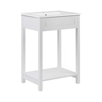 Modway - Altura 24" Vanette de salle de bain - Blanc blanc-Armoire de toilette moderne pour salle de bain