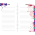 Day-Timer - Recharge d’agenda hebdomadaire floral (2 pages par semaine) 2027 - format portable - 6 3/4 po H x 3 3/4 po l - anglais-Ne manquez rien - voyez tout votre mois sur deux pages