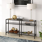 Hudson&Canal - Console Sivil 55" L - Bronze noirci-Caractéristiques assemblage facile