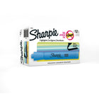 Surligneurs Sharpie à réservoir à encre liquide, pointe biseautée – bleu – Paquet de 12-Glisse en douceur pour un surlignage uniforme.