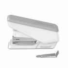 Agrafeuse antimicrobienne Fellowes LX840 EasyPress demi-bande - Blanc-Extracteur d'agrafes amovible intégré