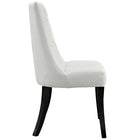 Modway - Noblesse Vinyle Chaise à manger Ensemble de 2 - Blanc-Coussinets de pieds non marqués