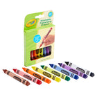 Crayola - Crayons de couleur lavables avec prise trépied, 8/boîte, paquet de 8-OUTIL ARTISTIQUE UNIQUE : La forme des crayons triangulaires favorise une bonne prise en main de l'écriture et les empêche de rouler sur les tables et les bureaux