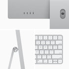 Apple - iMac 24" 4,5k Retina - GPU M1 8 cœurs - SSD 256 Go - Mémoire unifiée 8 Go - Argent - Anglais-Système d’exploitation macOS Big Sur