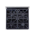 Kucht - 24 po Série KFX-X Cuisinière Pro Style au gaz propane - Acier inoxydable-Convertible au propane liquide