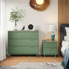 Manhattan Comfort - Granville commode et table de chevet modernes - vert sauge - ensemble de 2-Recommandé pour les téléviseurs jusqu'à 35 pouces