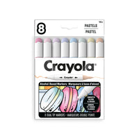 Crayola - 8 marqueurs double pointe à base d'alcool Crayola Colour Collections - Pastel - paquet de 8-Marqueurs double pointe à BASE d'alcool crayola colour collections : ensemble de luxe de 8 marqueurs double pointe à BASE d'alcool (pointe fine et pointe oblique) pour adultes