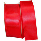 JAM Paper - Ruban de satin simple face - 2 1/2" de largeur x 50 verges - Rouge-Couleur: Rouge
