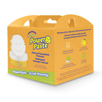 Scrub Daddy - Power Paste + Scrub Mommy -Comprend un pot de nettoyant tout usage PowerPaste et une éponge à double face Scrub Mommy sans colorant pour une application et un nettyage faciles.