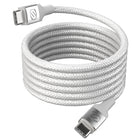 Scosche - Strikeline USB-C magnétique vers USB-C 6 pieds - Blanc-Les aimants permettent un diamètre de câble réglable