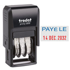 Trodat - Timbre encreur Printy 4850 - "PAYÉ LE"-Taille compacte