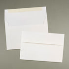 JAM Paper Enveloppes format livret à rabat carré gommé, 5 1/2 po x 8 1/8 po, blanches, 250 par paquet-Idéales pour les cartes de vœux, les cartes d’invitation, les faire-part de mariage et autres