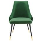 Modway - Adorn Touffe Performance Velvet Fauteuil d’appoint de salle à manger - Émeraude-Capacité du poids de la chaise : 300 lbs.
