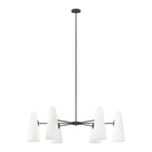 Modway - Beacon 6-Lumière Lustre - Noir opale-Lustre moderne à 6 lumières