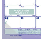 Blueline - 2024-2025 sous-main académique mensuel - 17-3/4 po x 10 7/8 po - Bilingue-Calendrier de référence annuel sur chaque page