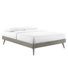 Modway - Bridgette Bois Lit plateforme jumelle avec pieds écartés - Gris Azur-10