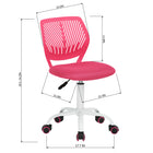 Chaise de Bureau pour Adolescent Homy Casa – Rose-9