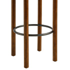 Modway - Fable Tissu Boucle Tabourets de bar - Ivoire de noyer - Ensemble de 2-Assemblée requise
