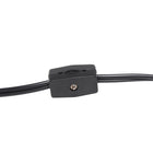 Simple Designs - Petite lampe de table nervurée - Or avec abat-jour noir-9