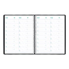 Blueline - 2026 Agenda Timanager 7-jour hebdomadaire/mensuel 13 mois - 11 po x 8-1/2 po - Noir - Anglais-Inclus: une section dédiée aux notes et une section pour les contacts