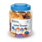 Learning Resources - Mini-lettres boules-Motricité fine : les mini cuillères à lettres servent également de jouets à empiler : explorez les décorations de glace à insérer et à retirer qui aident également les enfants à développer leur coordination et d'autres compétences de motricité fine !