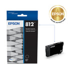 Epson - T812 Cartouche d'encre - Capacité standard - Noir-Manipulation sans souci - impressions résistantes au maculage, à la décolouration et à l’eau