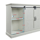 Manhattan Comfort - Meuble TV traditionnel Myrtle 60 po - Chêne Crème-Caractéristiques de l'étagère supérieure centrale 1 trou pour la gestion des câbles et des fils