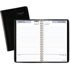 AT-A-GLANCE - Cahier de rendez-vous quotidien 2025 - 8 po H x 4 7/8 po l - Noir - Bilingue-Format des pages : 8 po H x 4 7/8 po l