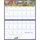 MotherWord - Calendrier familial magnétique pour réfrigérateur 2025-2026 - 9 1/2 po H x 15 po l - anglais-Aimants super puissants pour le fixer sur le réfrigérateur