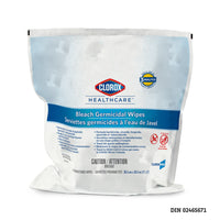 Clorox - Serviettes désinfectantes professionnelles, à base d'eau de Javel, paq./110-Désinfectant de calibre hospitalier pr&ecirc;t à utiliser avec une concentration de 5500 ppm (dépasse la dilution recommandée du CDC de 1:10 ou 5000 ppm)   