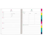 Emily Ley Simplified - Agenda scolaire hebdomadaire/mensuel pour enseignants 2026-2027 - 11 po H x 9 po l - Navy Floral - anglais-Comprend également la routine hebdomadaire, la routine quotidienne 2 pages d'informations sur les élèves, un aperçu de l'année scolaire et un page d'aperçu quotidien.