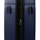 Bugatti - Valsie d'enregistrement rigide 26.50po de la collection Monaco - Navy-Roulettes doubles pivotantes à 360 degrés pour un roulement fluide et silencieux (8 roues)