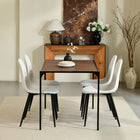 Homy Casa - Bureau d'ordinateur minimaliste 47,2" - finition noyer-Dimensions : 47,2" L x 29,5" P x 29,5" H