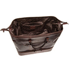 Mancini - Sac de voyage à deux compartiments Buffalo - 20po x 12.5po x 12.75po - Noir-Compartiment inférieur zippé