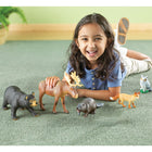 Learning Resources - Jumbo Forest Animals-Invite au jeu imaginatif en stimulant la curiosité des enfants vers les animaux et leur habitat.