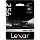 Lexar - JumpDrive S80 Cle USB 3.2 Gen 1 - 256Go - Noir-Stocke et transfère le contenu plus rapidement grâce aux performances USB 3.2 Gen 1 haut débit