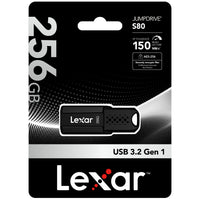 Lexar - JumpDrive S80 Cle USB 3.2 Gen 1 - 256Go - Noir-Stocke et transfère le contenu plus rapidement grâce aux performances USB 3.2 Gen 1 haut débit
