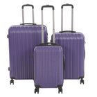 Nicci - Ensemble de 3 valises - Collection Grove - Pourpre-Coque extérieure en ABS