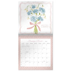 Mead - Calendrier décoratif Leah Bisch 2027, 12 po x 12 po, bilingue-Les grilles mensuelles offrent amplement d’espace pour écrire des rappels