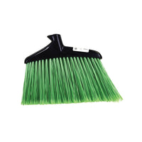 Globe Commercial Products - Jumbo 16 po Angle commercial Tête de balai uniquement vert - 'Paquet de 4-Grip en mousse confortable et s'adapte aux poignées filetées standard