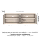 Hudson&Canal - Meuble TV Renad pour téléviseurs jusqu'à 78" - Blanc aulne-8