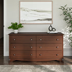 PrepacMD – Commode à 6 tiroirs Monterey, cerise, 29 po-Dimensions : 29 haut. x 60 larg. x 16 prof. (Po)