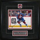 Nathan Mackinnon Pin & Plate Colorado Avalanche - Impression encadree - 18" x 18"-Qualité supérieure - virtual frames