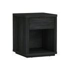 Manhattan Comfort - Table de nuit moderne Evelyn 20" à 1 tiroir - Gris charbon-Poignées de tiroir horizontales et épurées pour un aspect propre et dégagé