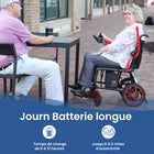 Journey - Air Elite Fauteuil électrique pliant léger - noir-Se plie en quelques secondes sans outils pour un rangement et un transport facilités