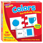 TREND Colors Puzzles amusants à connaître -Les objets du quotidien aident les apprenants à identifier 16 couleurs. Conforme aux normes d'apprentissage précoce courantes.