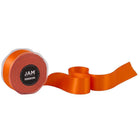 JAM Paper - Ruban de satin double face - 1 1/2" de large x 25 m - Orange-Quantité : Vendu à l'unité